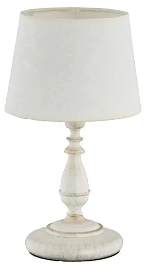 Lampe de table de nuit blanche ROKSANA style moderne culot E14 design