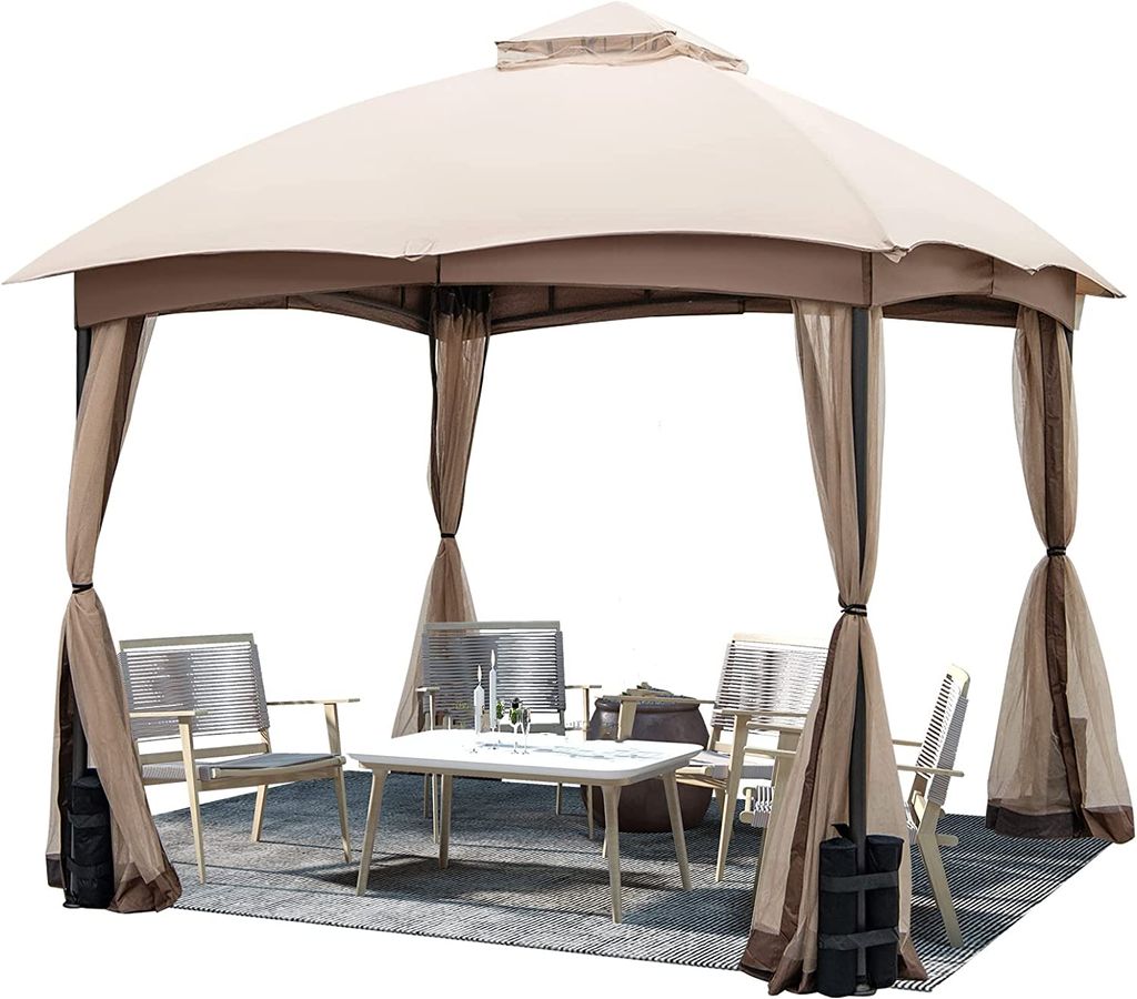 Gartenpavillon 3x3 m, Reissfestes Gartenzelt Kaufland.de