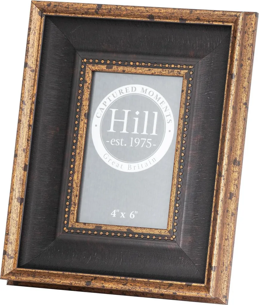 Hill Interiors HI4320 Cornice Elegante 8x10 Nero Oro per Arredo Luxury