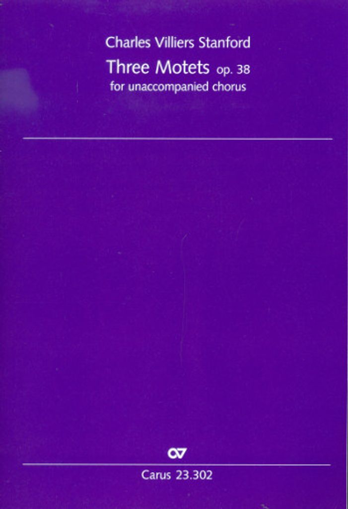 3 Motets op.38 für gem Chor a cappella Partitur