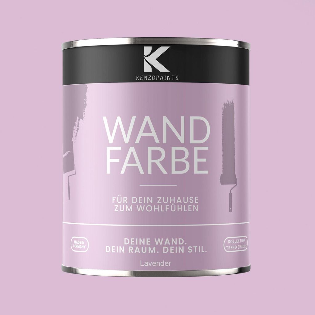 Kenzopaints 750ml Wandfarbe Designfarbe Innenfarbe - Lavender