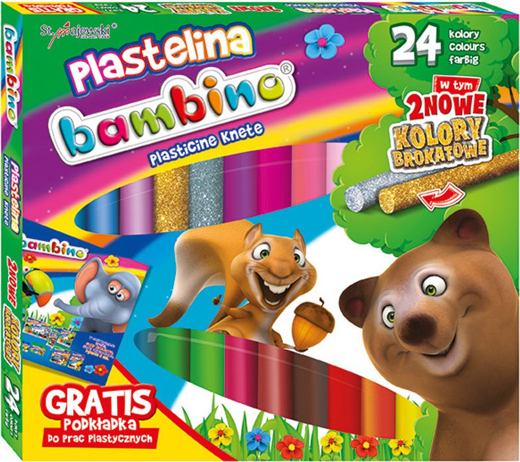 BAMBINO Plastelína klasická 24 farieb Obrázok produktu 7