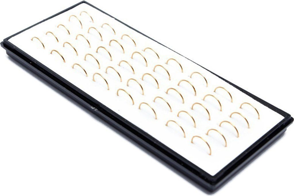 40 Stück Uni C-Form Edelstahl offener Nasenring Piercing Schmuck Geschenk-Golden