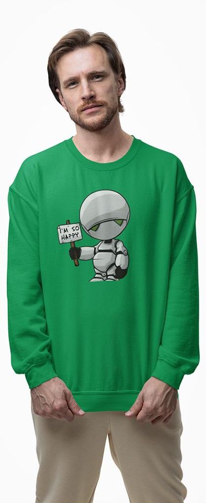D&B Design Uni Pullover SWMO00105 Happy Grün-Größe 3XL