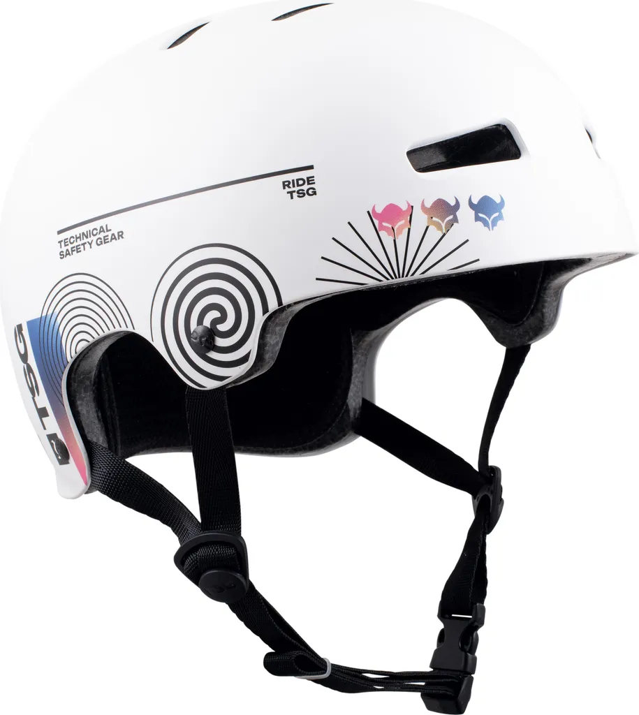 Casque Evolution Graphic Design Blanc Board-Cast TSG Taille S/M Luxe