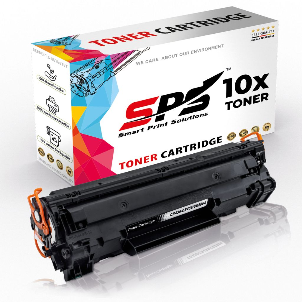10x Toner 85A CE285A Schwarz Kompatibel für HP Laserjet Pro P1104HS Drucker