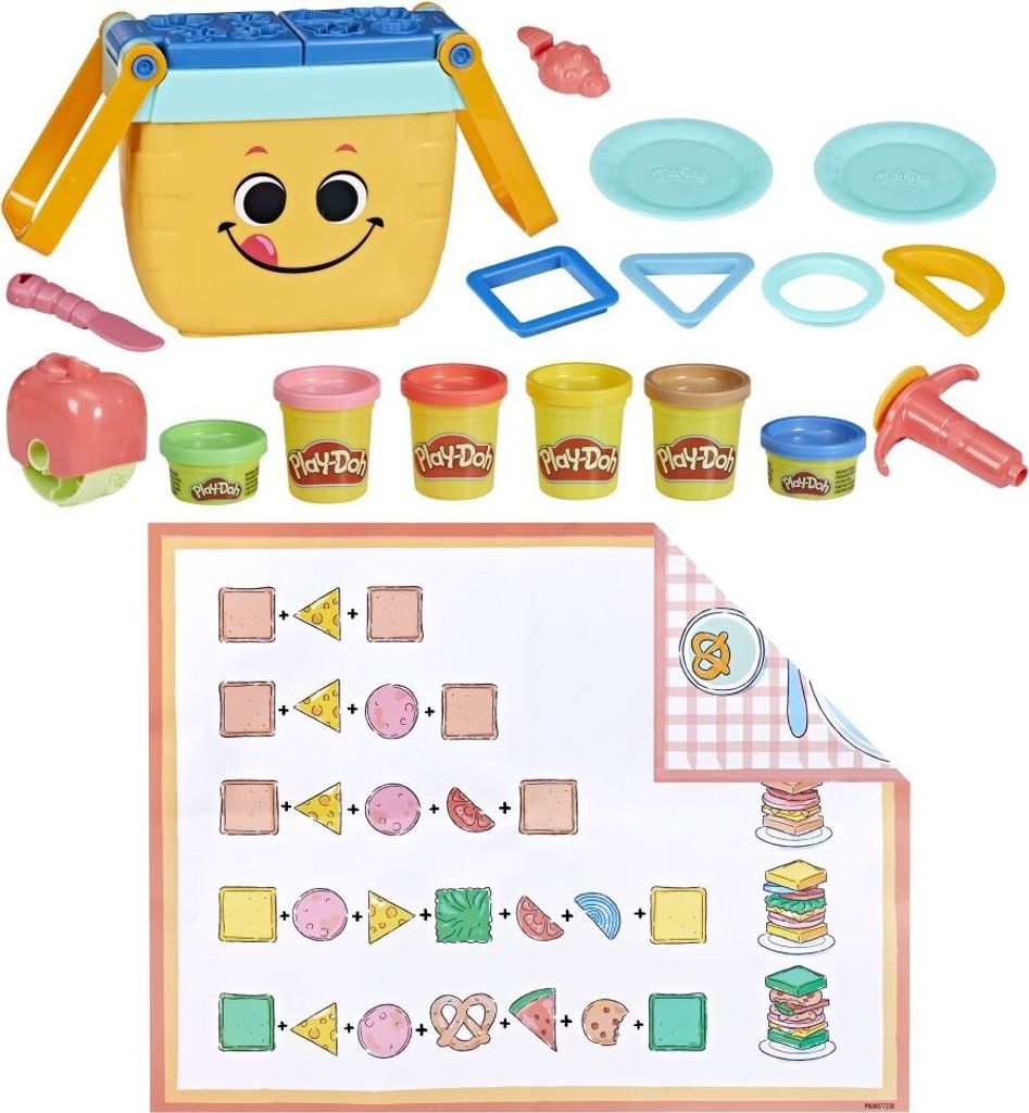 Play-Doh Picnic Shapes Starter Set, Knetmasse, Mehrfarbig, Produktbild 