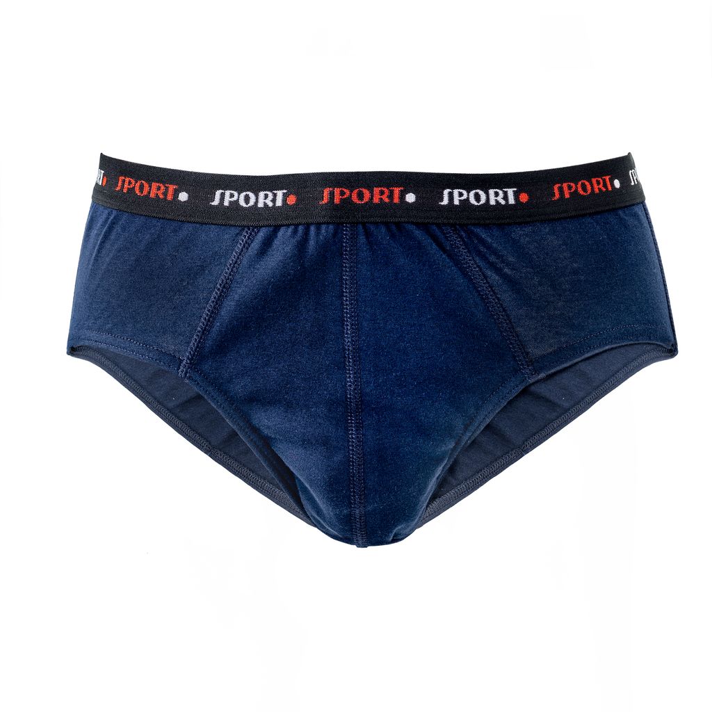 HERMKO 8310 Herren Slip aus Baumwolle / Elasthan, Größe:D 6 = EU L, Farbe:marine
