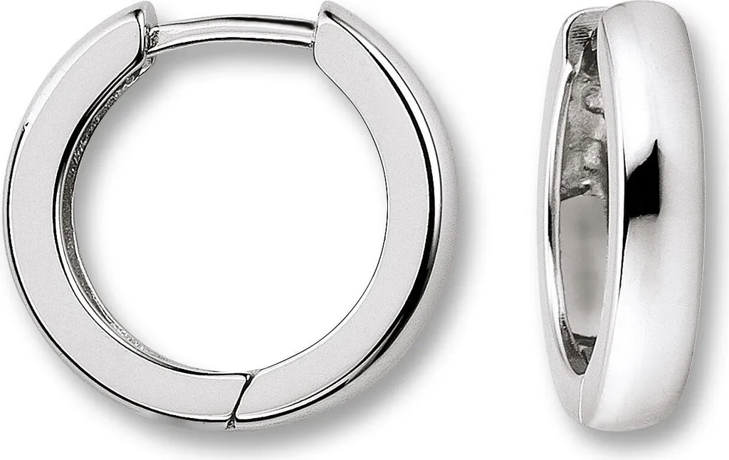 Must-Have Season: Orecchini Creola 925 Argento Rodiato Brillante