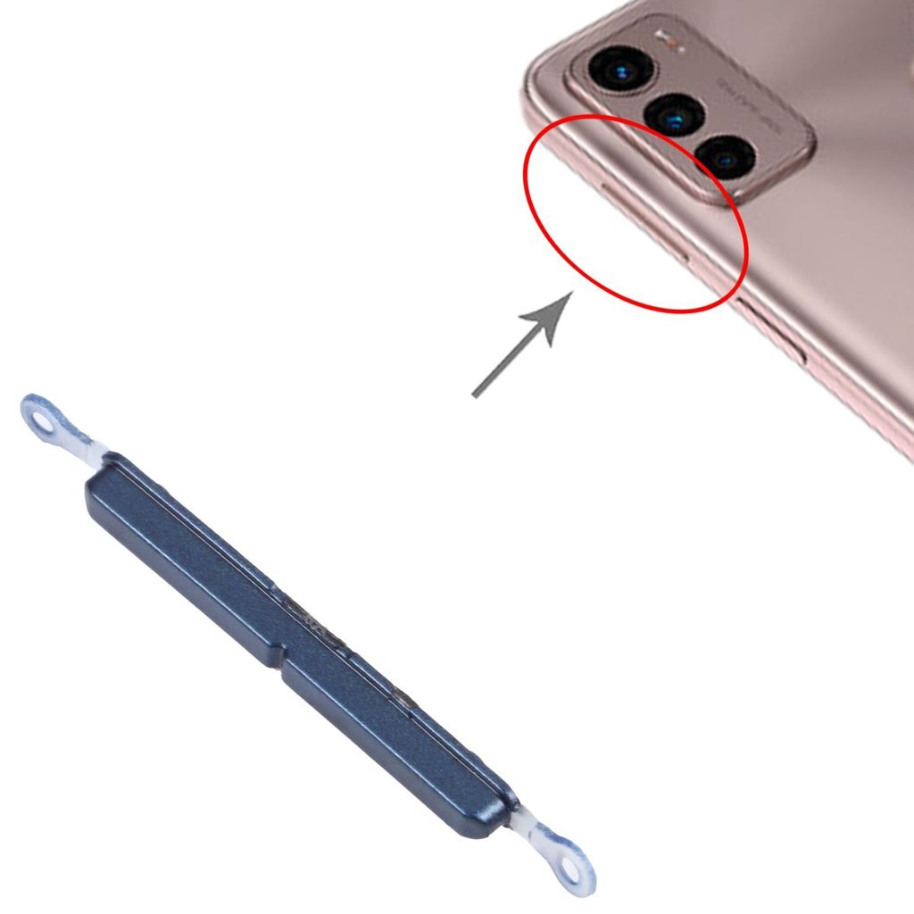 Volume Button Taste für Motorola Moto G42 Lautstärke Ersatzteil Reparatur Blau
