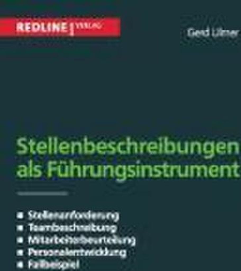 Stellenbeschreibung als Führungsinstrument