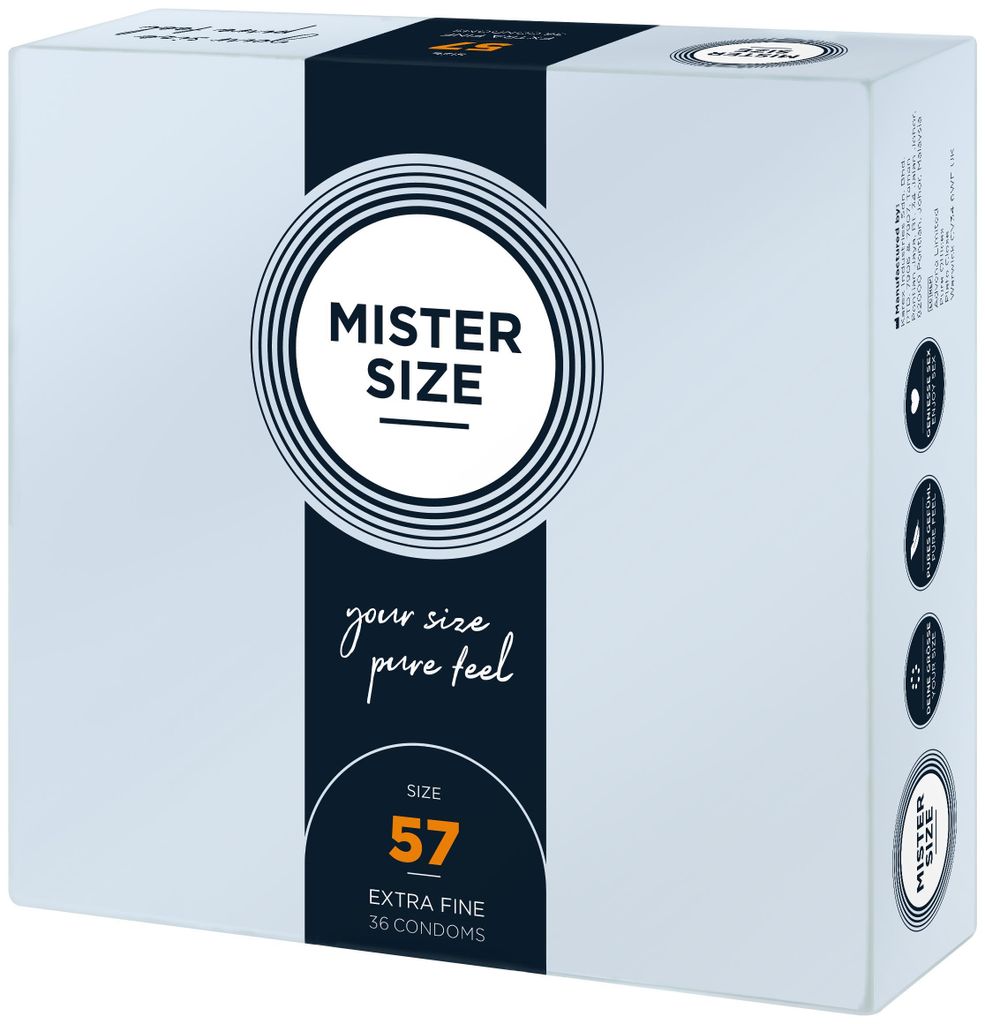 Kvalitní kondomy Mistrovské velikosti, 57 mm, 36 kusů Obrázek produktu 