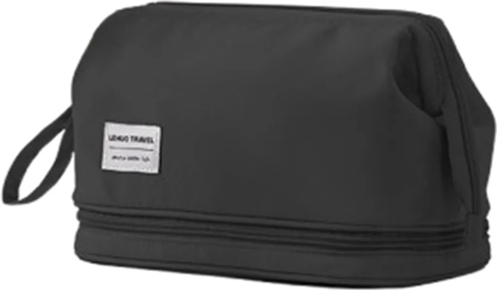 Beauty Case INF Oxford Nero | Borsa Toilette Impermeabile Ultra Resistente