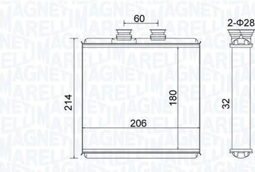 Radiateur Chauffage Intérieur Mercedes Classe C et GLK - Confort Hiver