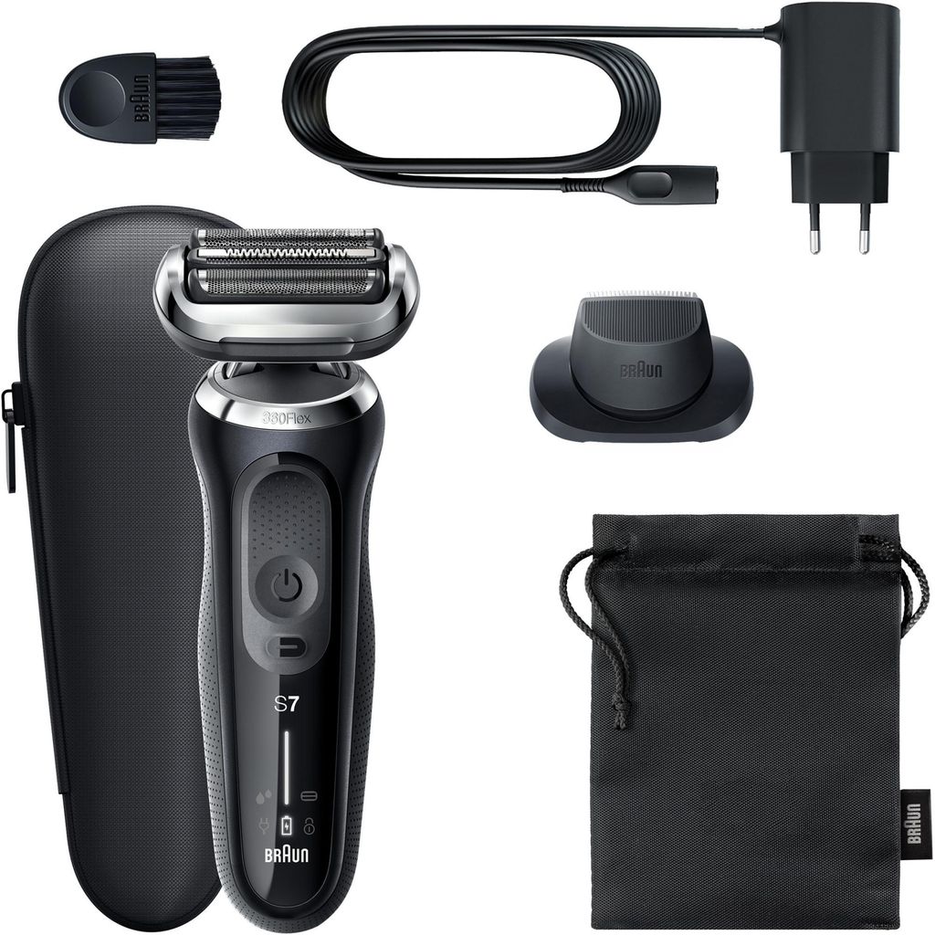 Braun Series 7 71-N1200s, Folienschaber, Edelstahl, Tasten, Produktbild 