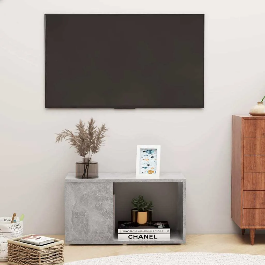 Mobile TV Minimal Grigio Cemento 60cm | Arredamento Scandinavo