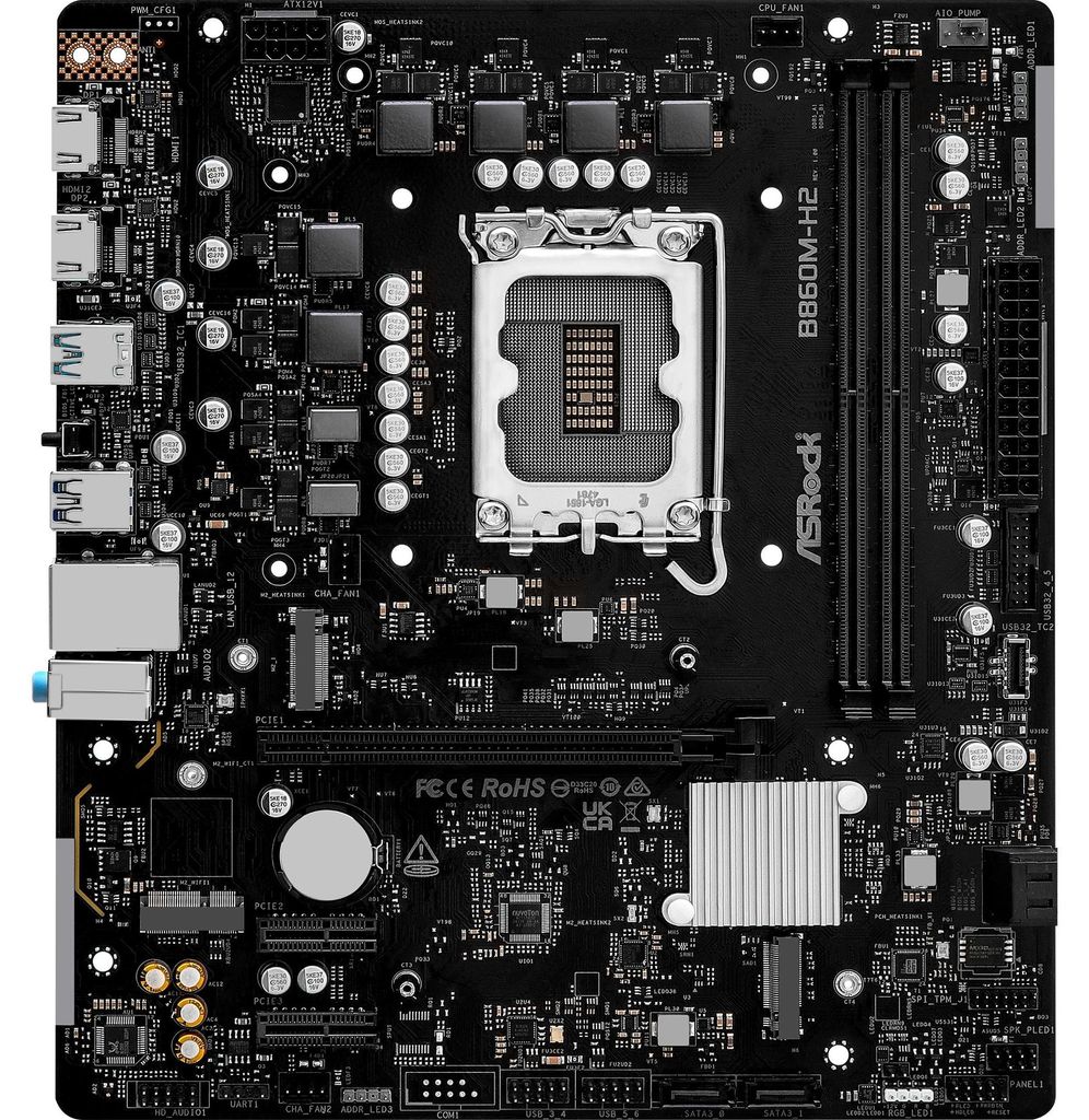 ASRock B860M-H2                 1851 mATX HDMI          Produktbild 
