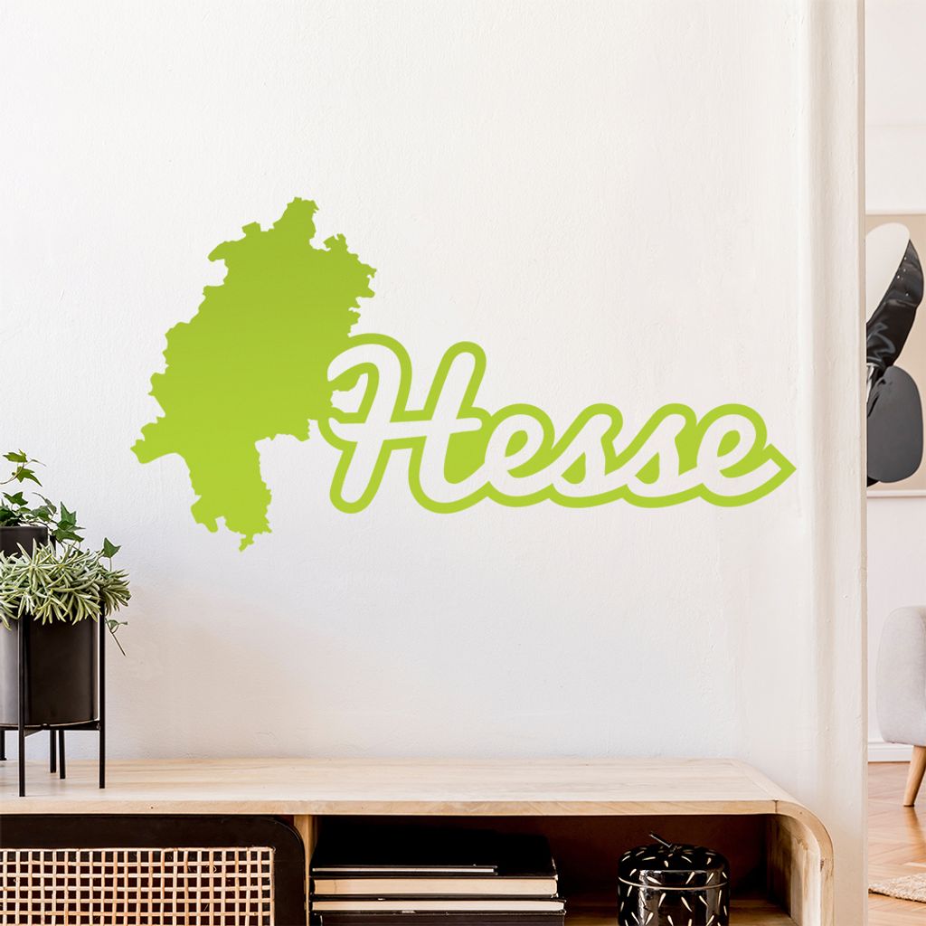 Hesse Hessen Herkunft Wandtattoo Wandaufkleber Wall Sticker - Dekoration, Küche, Wohnzimmer, Schlafzimmer, Badezimmer
