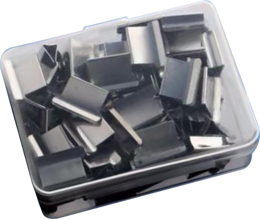 Handheld Clamp Pusher Nachfüllclips Stationery Binderspender zum Fixieren von Testpapieren Buch 50pcs