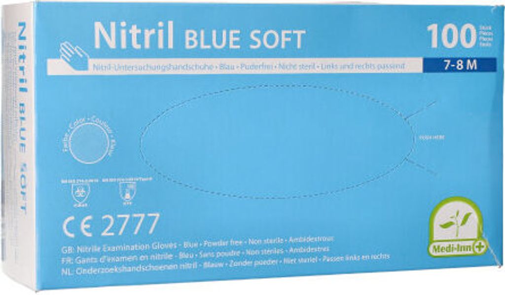 Medi-Inn Nitril blue soft Einmalhandschuhe | blau | Produktbild 