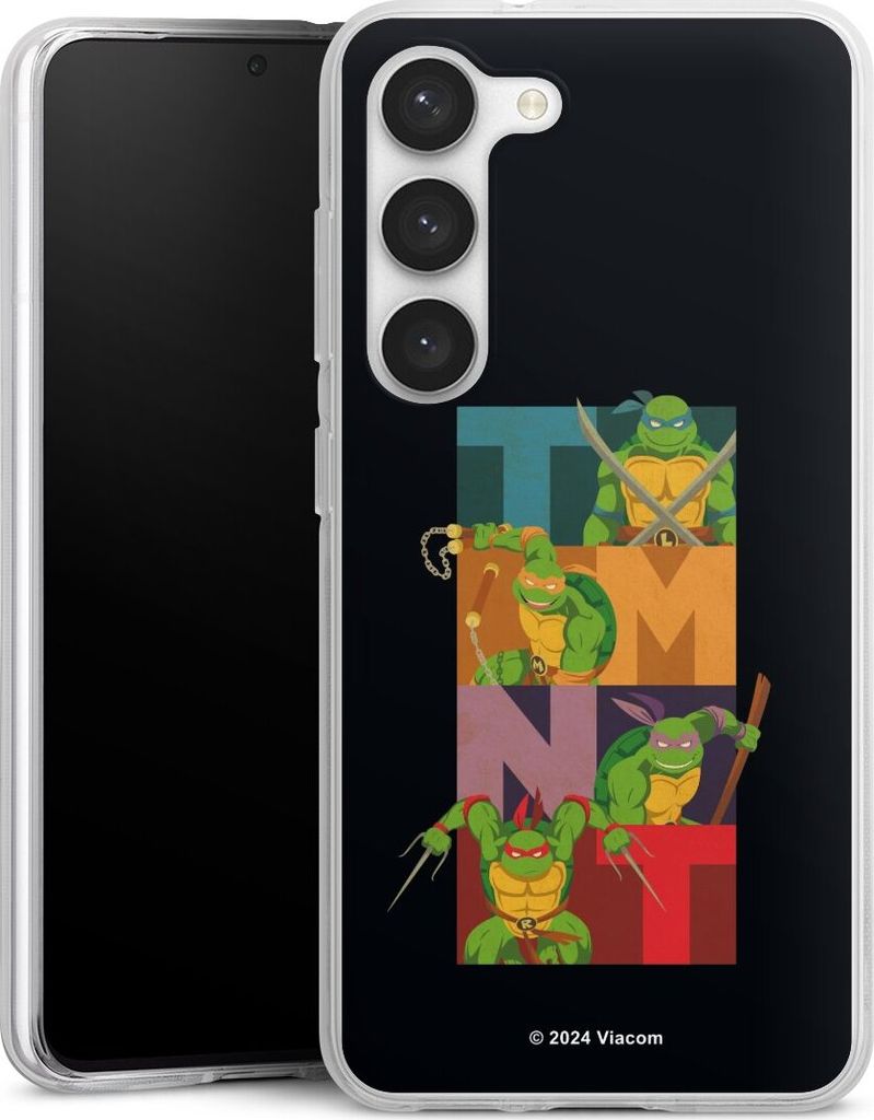DeinDesign Handyhülle für Samsung Galaxy S23 Silikon Hülle Case Smartphone Schutzhülle Fanartikel Offizielles Lizenzprodukt Teenage Mutant Ninj...