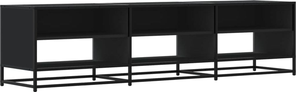 vidaXL TV-Schrank Schwarz 180x40x46 cm Holzwerkstoff