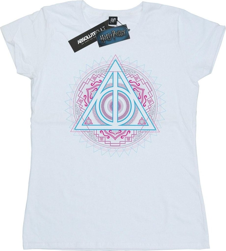 Harry Potter - "Deathly Hallows" T-Shirt für Damen BI23421 (L) (Weiß)