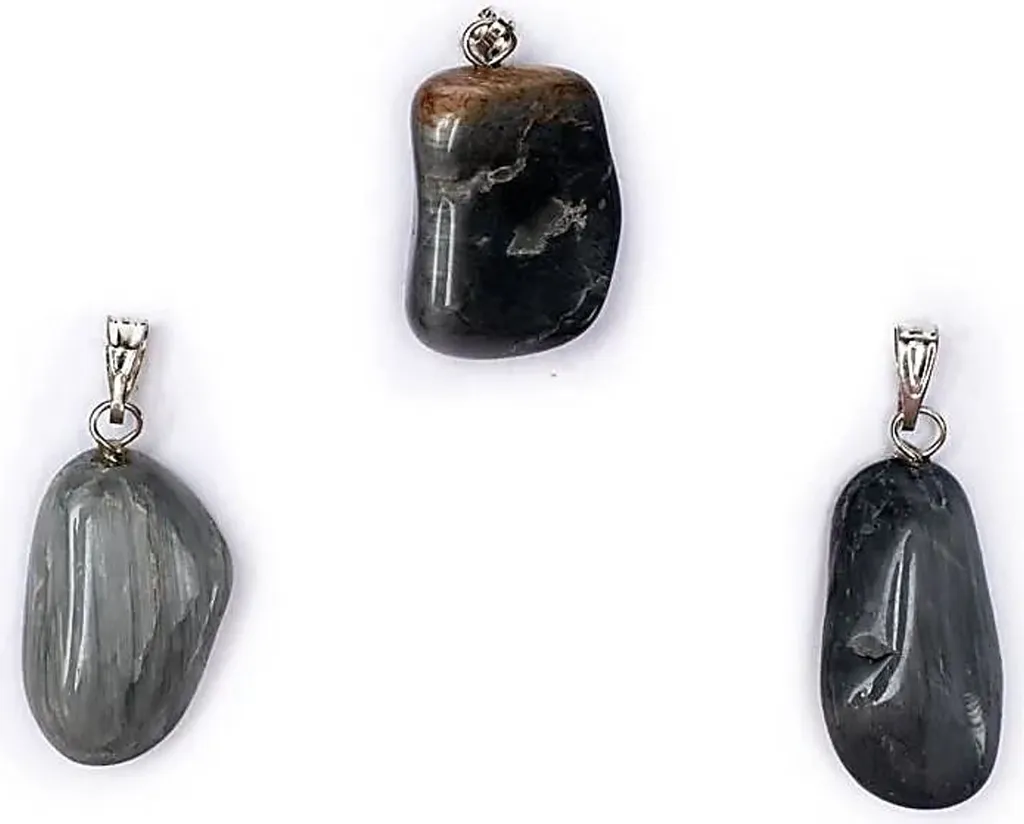 Lot 5 Pierres Œil de Chat Percées : Créez vos Broches Personnalisées