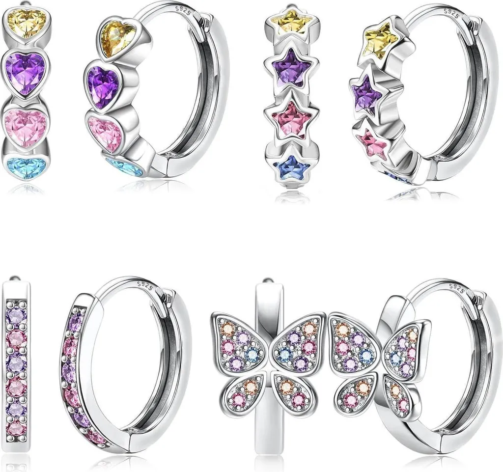 Orecchini Hip Hop Acciaio 2 Paia Orecchini Cerchio 6 Mm In Acciaio Inox, Stile Hip Hop, Per Uomo E Donna, Nuovi Con Etichette Hip Hop Uomo