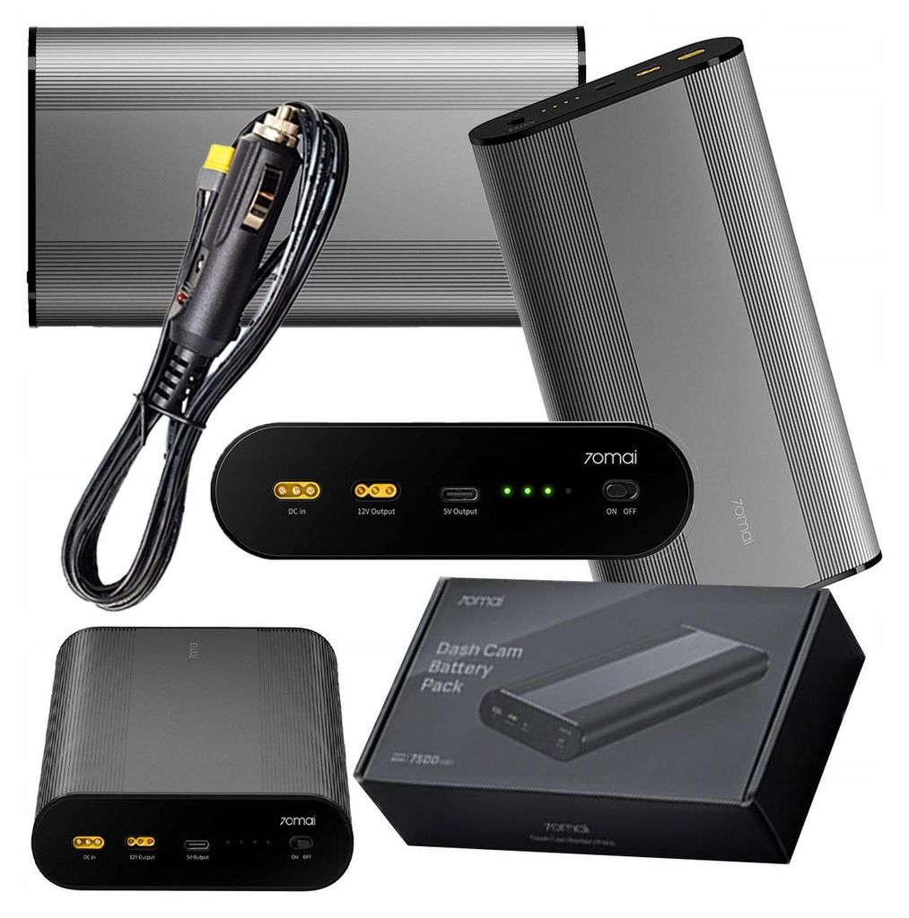 POWERBANK 70mai do kamer samochodowych 7500 mAh do gniazda Zdjęcie produktu 