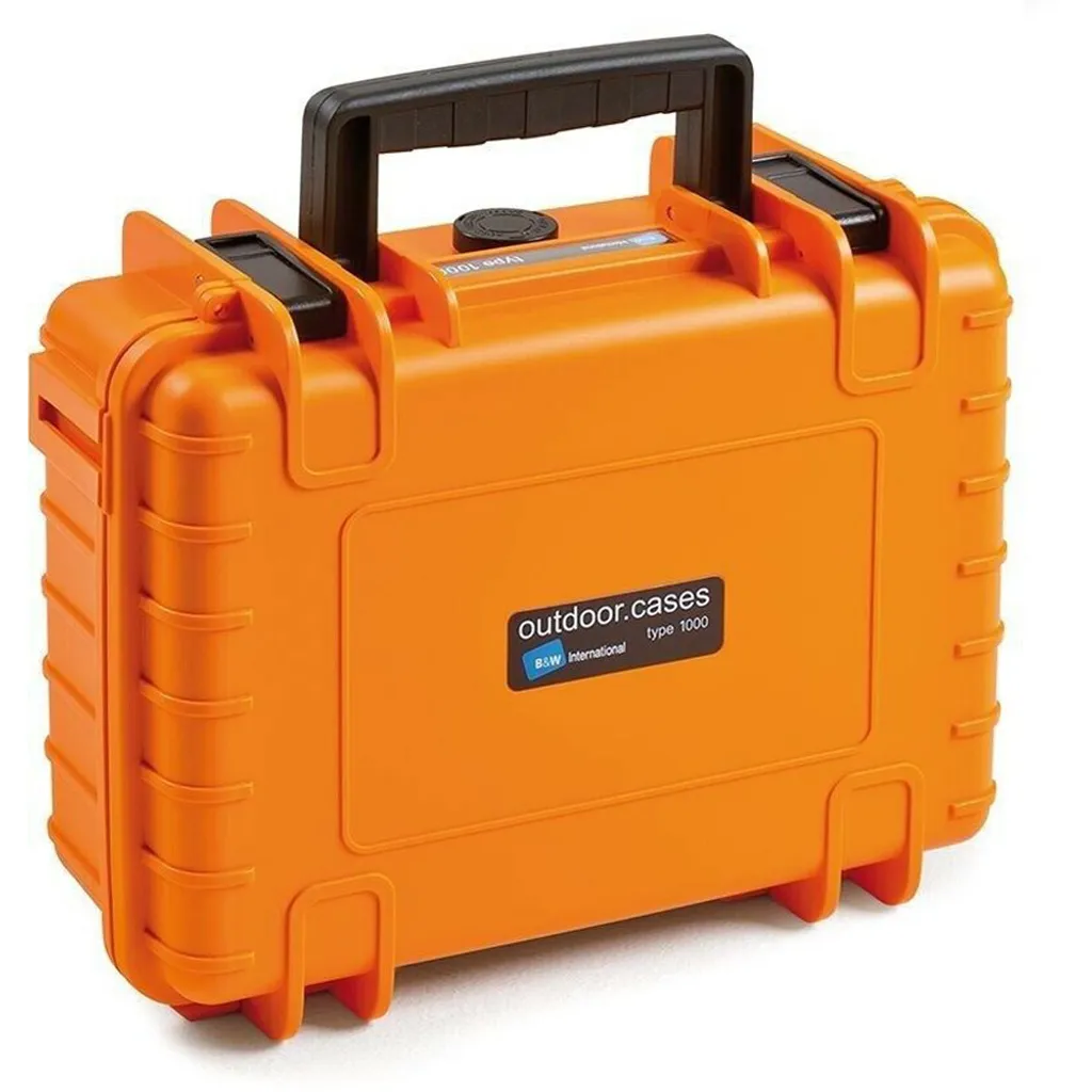 Valigia B&W Case 1000 Arancio: Compatta, Stagna e Indistruttibile