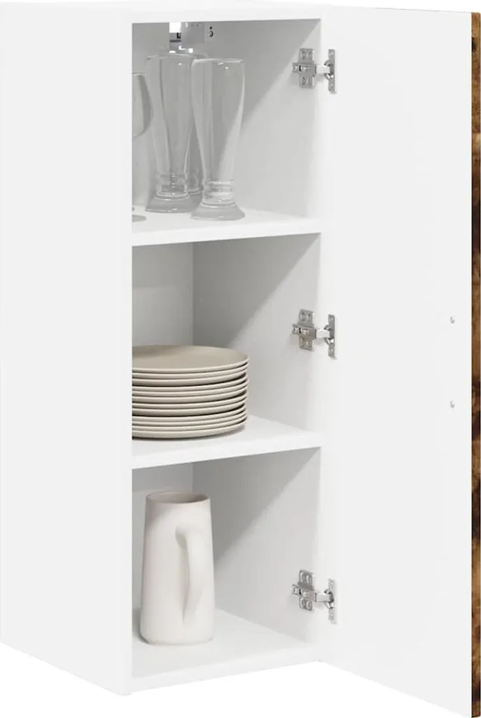 Mobiletto Dispensa 30 cm Rovere Affumicato vidaXL | Montaggio Rapido - 3