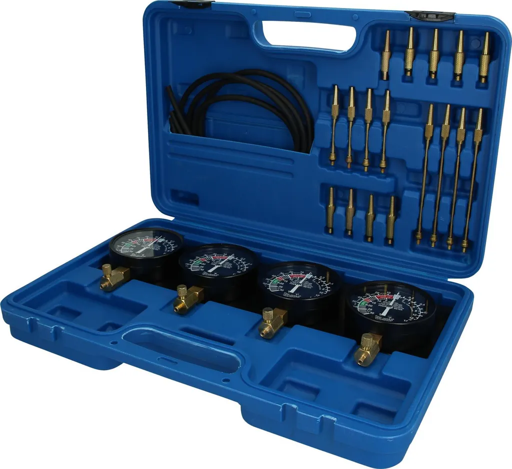 Testeur synchrone 4 cadrans et 26 accessoires pour réglage carbus
