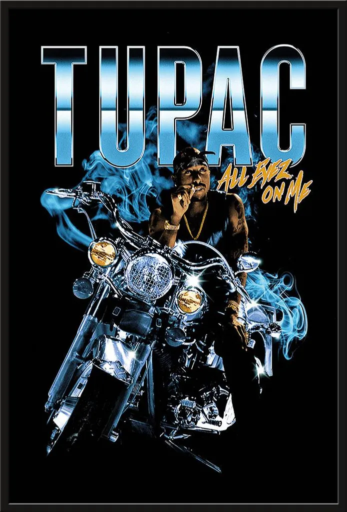 Cadre interchangeable Shinsuke® avec affiche 2pac et protection acrylique