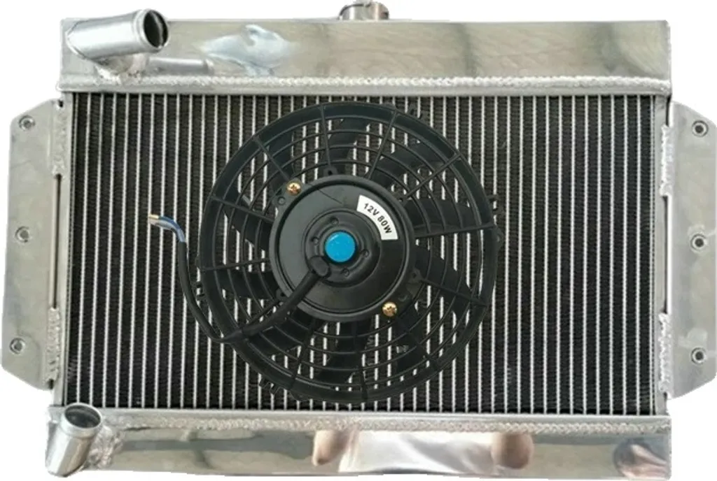 Radiateur alu 5 rangées durable pour réguler le moteur de votre MGB