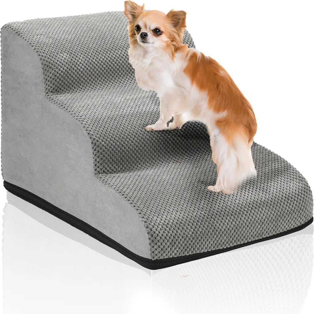 Scala Cani e Gatti 3 Gradini Grigio | TolleTour Accessorio Design