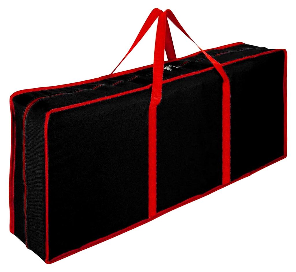 Geschenkpapier-Organizer – Weihnachtstasche mit Reißverschluss – Tragetasche für Geschenkpapier mit Innentaschen – für Weihnachten, Urlaub...