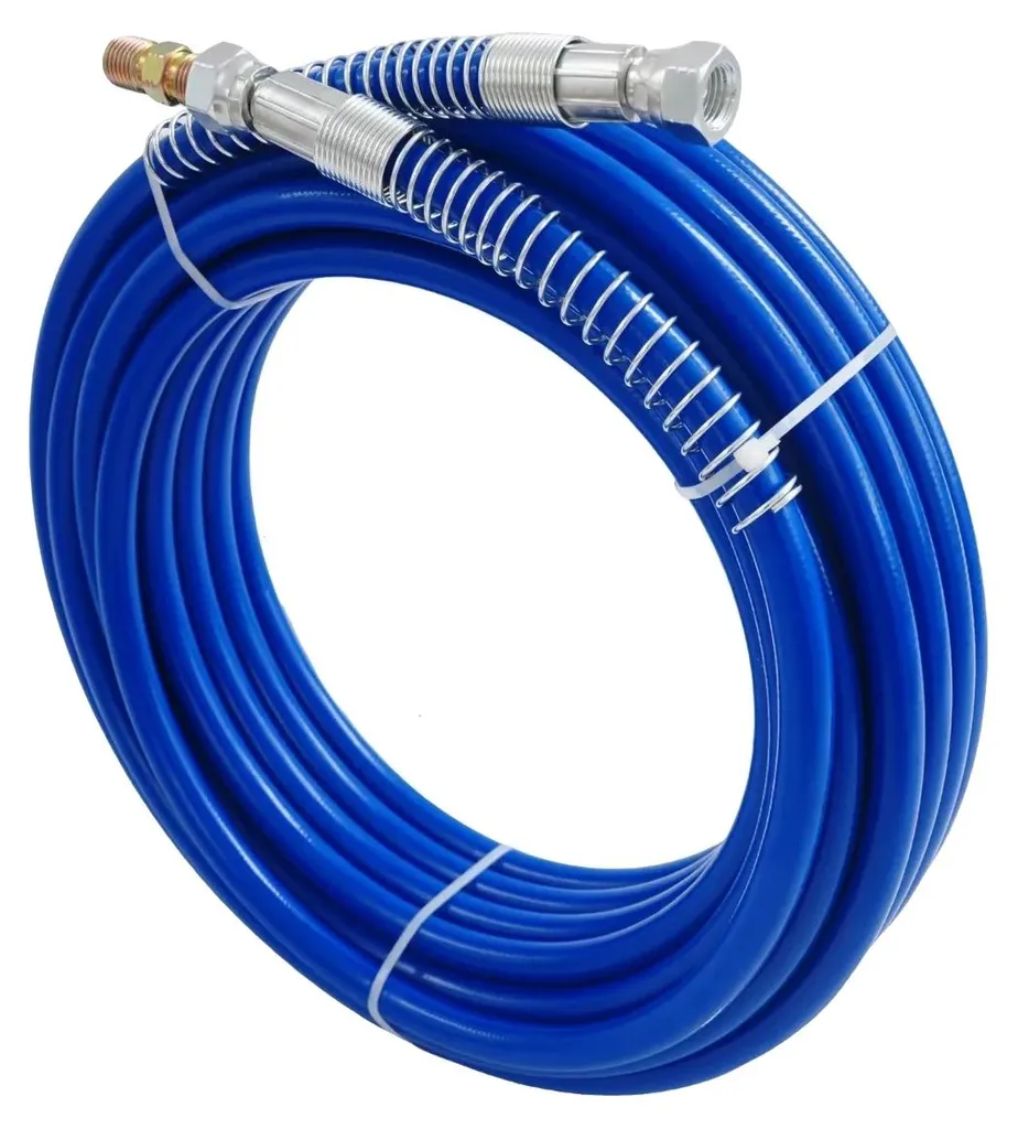 Tuyau haute pression 15 mètres bleu pour lavage auto et terrasse 3300 PSI