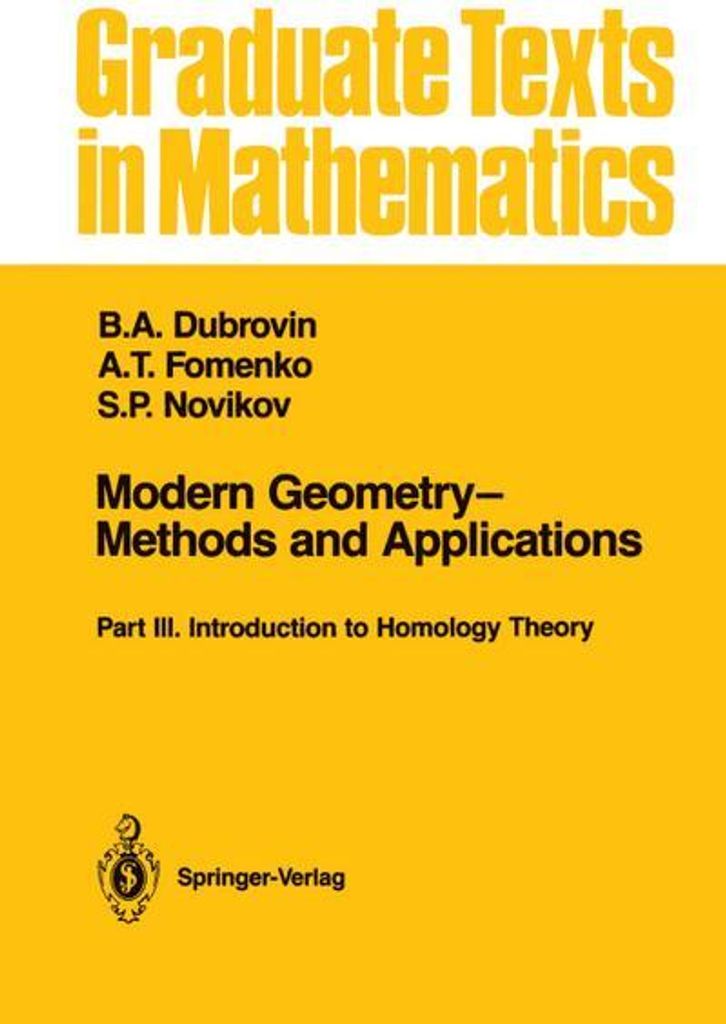 Modern Geometry-Methods and Applications