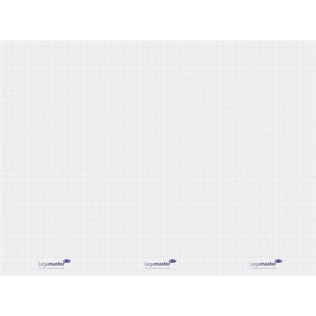 Legamaster 7-159054 Legamaster pellicola per lavagna a fogli mobili Magic-Chart a scacchi 90,0 x 120,0 cm, 15 fogli