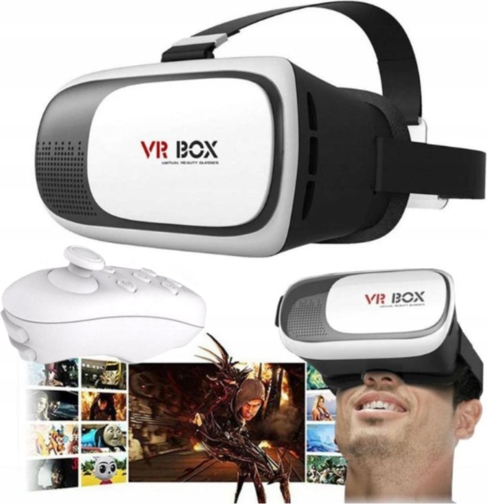 Vr 3D Okuliare Pre Telefón + Bluetooth Diaľkové Ovládanie Obrázok produktu 