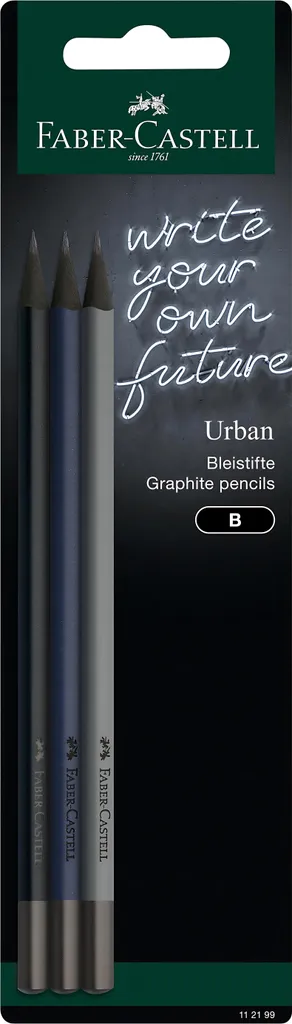 Crayon Faber-Castell Urban Mine Résistante Finie la Casse Lot de 3 HB