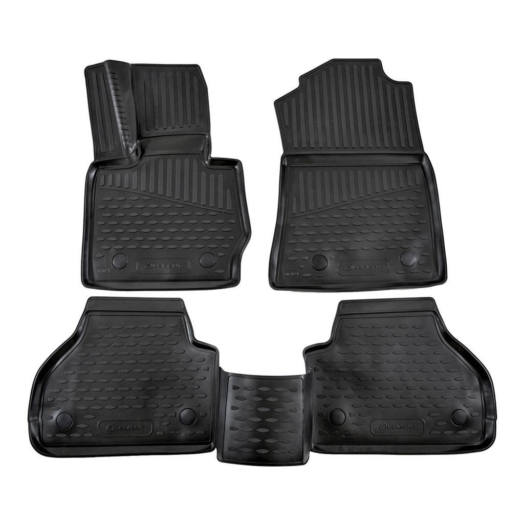 J&J AUTOMOTIVE | 3D Design Gummimatten Gummifußmatten Für BMW X4 F26 2014-2017, Schwarz, Anti-Rutsch, Ohne Geruch, mit Tunnel, Allwetter, 3cm Hoh...