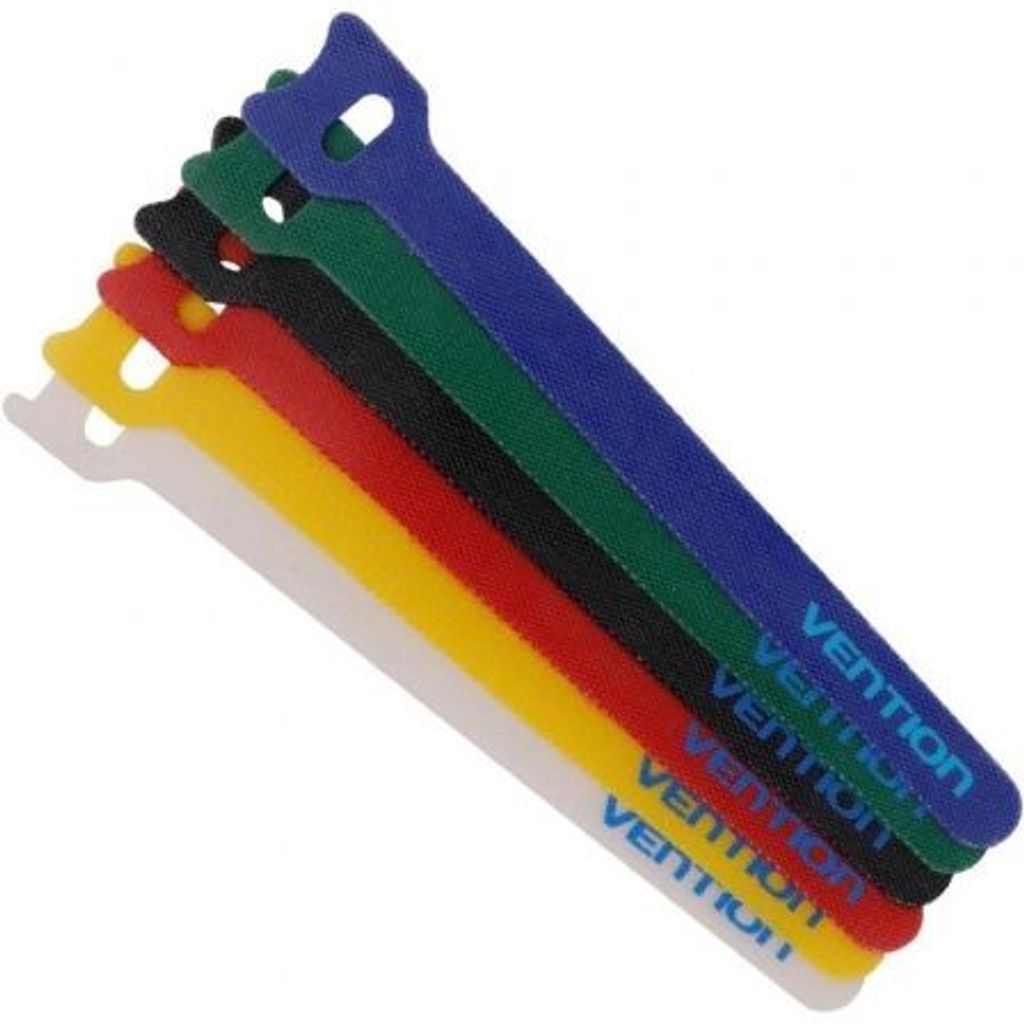Vention KAC00, Twist cable tie, Mehrfarbig, 6 Stück(e)