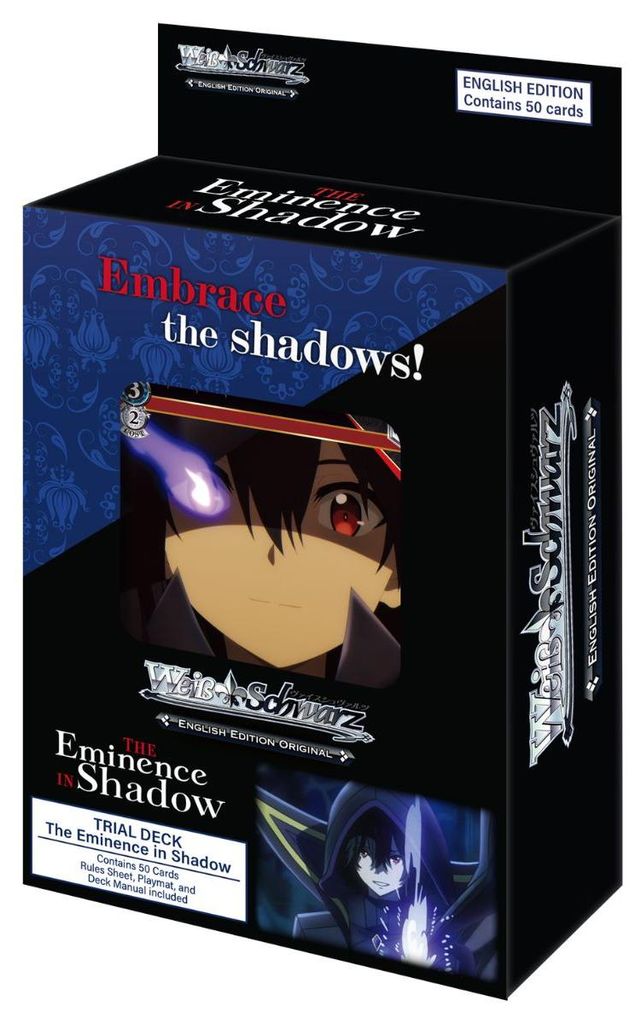 Weiss Schwarz Trial Deck: The Eminence in Shadow Immagine del prodotto 