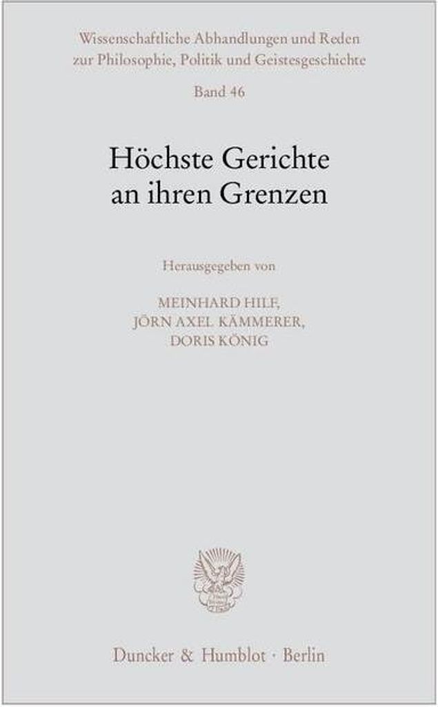 Höchste Gerichte an ihren Grenzen