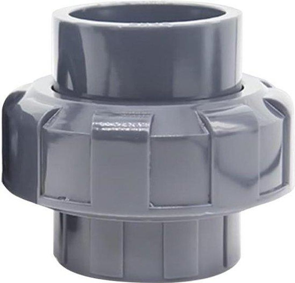 PVC-Schlauchverbinder 40mm Innen Ø Grau Aquarium