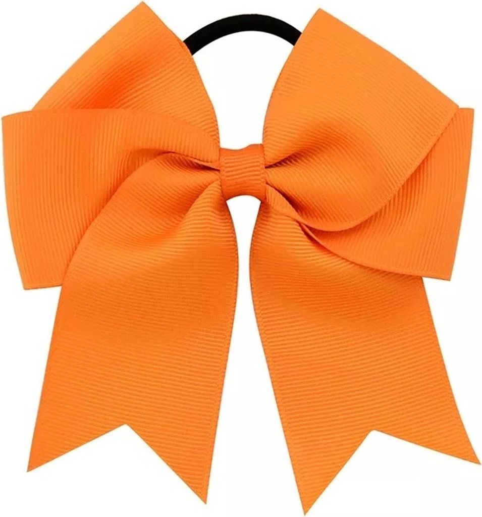Stylisches Ribbon Haargummi in Orange für kleine Mädchen Produktbild 