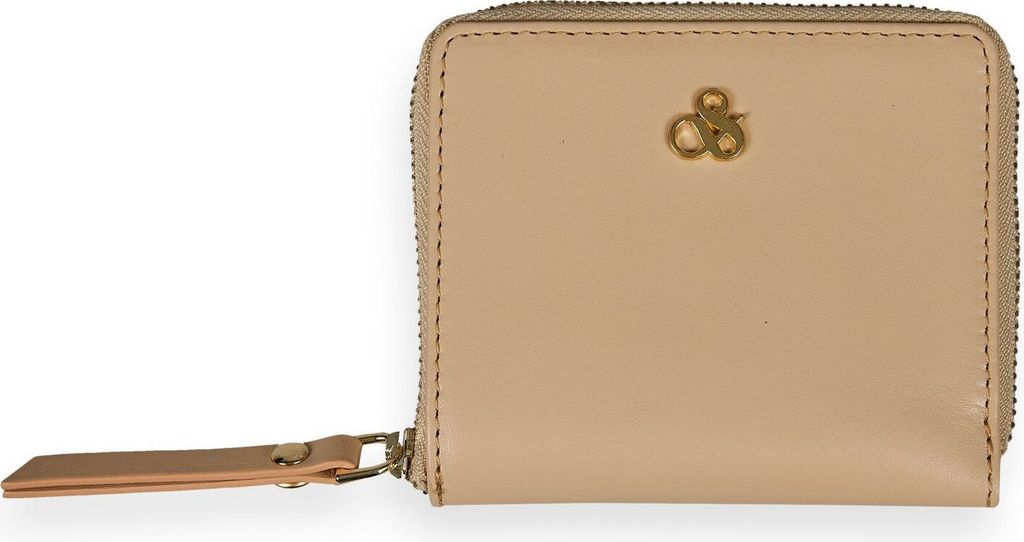SCOTCH & SODA Leder Kartenetui Leather Wallet Ivory beige