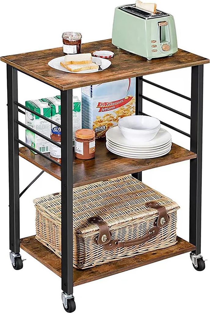 Relaxdays 4052025848248, 3 pół., Czarny, Brązowy, 10 kg, 4 Zdjęcie produktu 